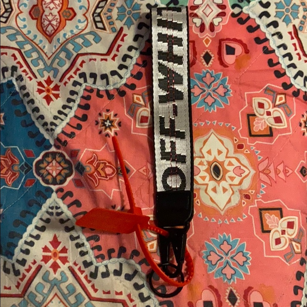 Off white lanyard